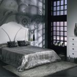 Dormitorio vintage color blanco con detalles en plata, y cabecero moderno Dormitorio vintage color blanco con detalles en plata, y cabecero moderno
