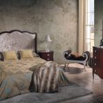 Dormitorio vintage color madera con cabecero moderno Dormitorio vintage color madera con cabecero moderno