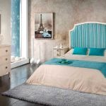 Dormitorio isabelino personalizable en colores, tiradores y tapizado. Dormitorio matrimonio patas isabelinas blanco envejecido