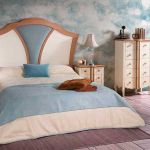 Dormitorio isabelino personalizable en colores, tiradores y tapizado. Dormitorio matrimonio patas isabelinas vintage beige nogal