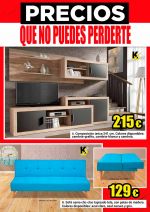 Sofá cama tapizado en tela con patas de madera Precios que no puedes perderte 1