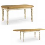 Mesa de comedor rústica extensible Mesa de comedor rústica extensible