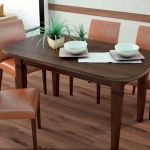 mesa de madera extensible con patas de aguja mesa madera extensible patas aguja