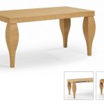 Mesa de comedor con patas anchas Mesa de comedor con patas anchas