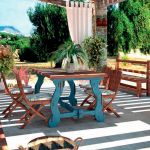mesa de madera rustica para jardin mesa madera rustica jardin