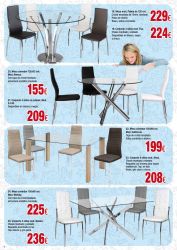 mesa mesa comedor conjunto sillas folleto rebajas 4