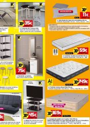 Mesa auxiliar mesa centro percheros estanteria recibidor completo taburete sofá cama mesa TV almohada y colchón Folleto llegan las rebajas 7