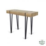 consola de hierro industrial roble envejecido consola hierro industrial roble envejecido
