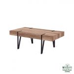 mesa centro roble envejecido con patas metálicas mesa centro roble envejecido patas metálicas