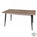 mesa comedor fija con patas conicas de madera mesa comedor indi fija patas conicas madera