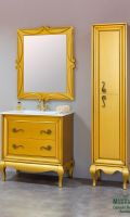 Mueble de baño vintage a medida color oro envejecido Mueble-bano-vintage-oro-envejecido